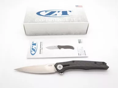 ZT Zero Tolerance 0707 CPM20CV Carbon Fiber Titanium Framelock Folding Knife